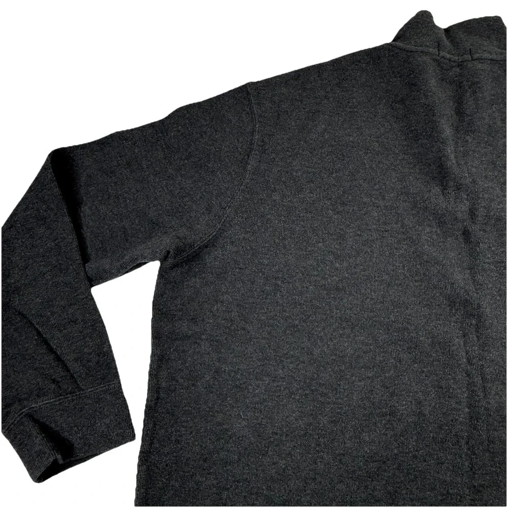 Polo Ralph Lauren Mens XXL 1/4 Zip Pullover Dark Gray Cotton Sweater Red Pony